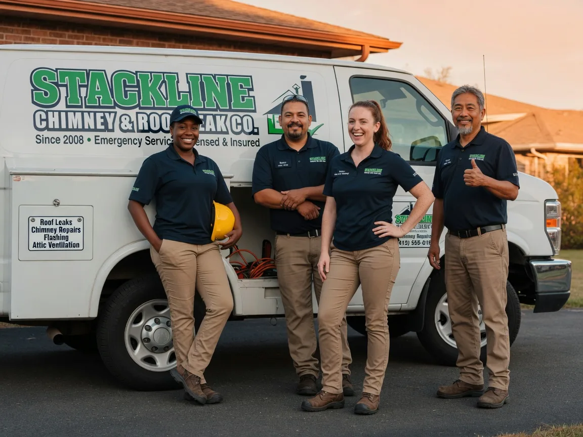 Chimney flashing repair company in Mansfield, IL